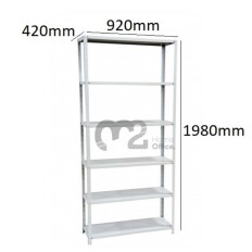 Estante de Aço - Com 2 Reforços na Prateleiras- EST. 42 C/R - 1980mm x 920mm x 420mm